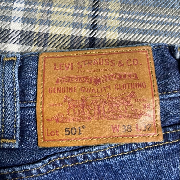 Men’s Original Levi’s 501’s Straight Leg size 38x32 - Picture 8 of 11